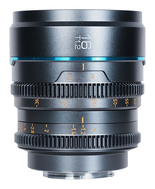 Sirui Nightwalker 16 mm T1,2 S35 manuelles Cine-Objektiv (L-Mount, Metallgrau)