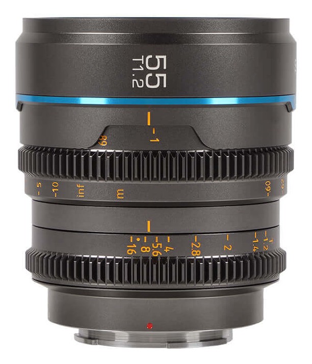 Sirui Nightwalker 55 mm T1,2 S35 manuelles Cine-Objektiv (L-Mount, Metallgrau)