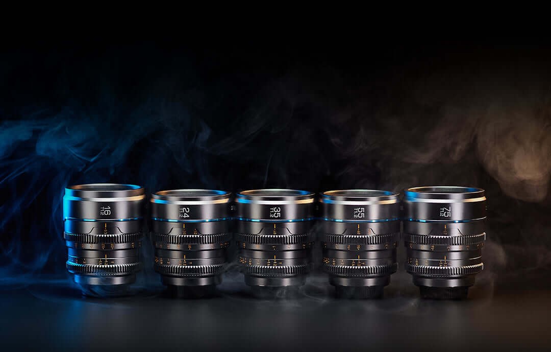 Sirui Nightwalker Cine-Objektivset 16/75 mm T1,2 S35 (MFT, Schwarz) – Fünf Brennweiten einer Serie