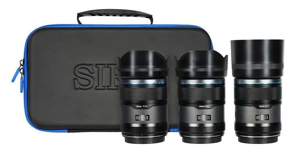 Sirui Sniper 23/33/56mm F1,2 APS-C AF 3er-Objektivset, Sony E, Schwarz