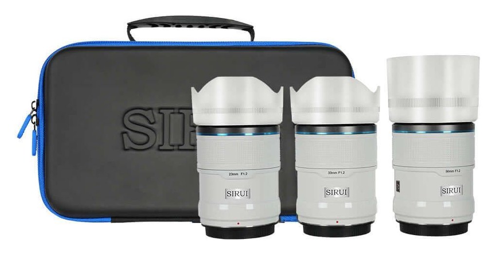 Sirui Sniper 23/33/56mm F1,2 APS-C AF 3er-Objektivset, Fuji X, Weiß