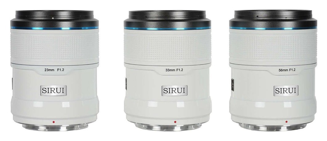 Sirui Sniper 23/33/56mm F1,2 APS-C AF 3er-Objektivset, Fuji X, Weiß – Ähnliche Maße und ähnliches Gewicht