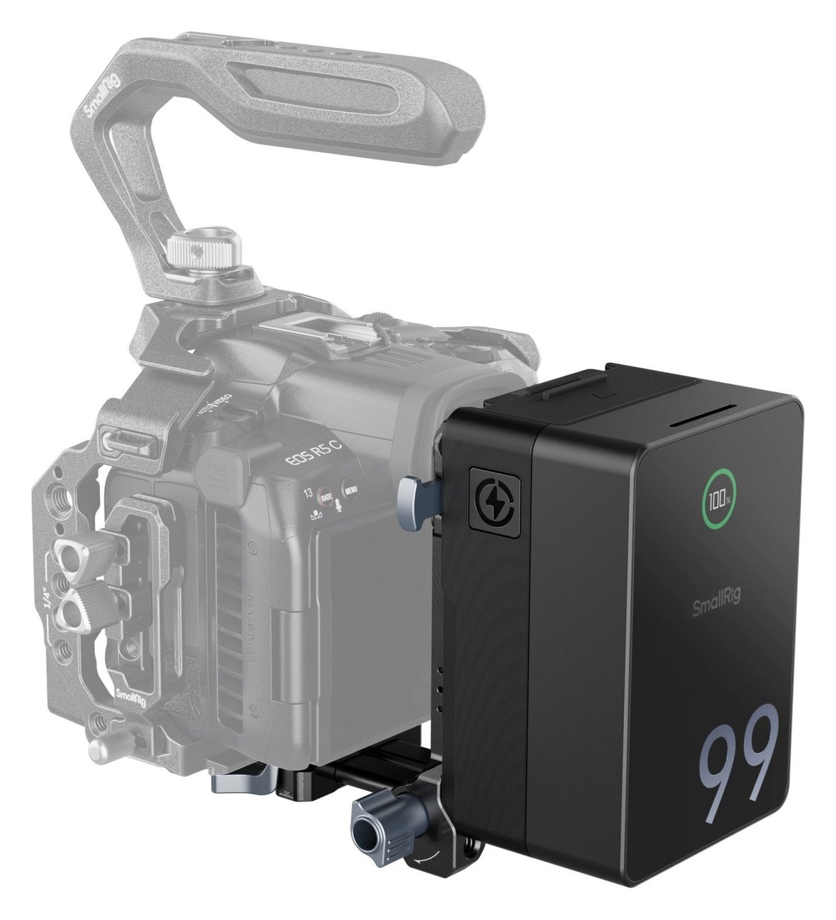 V-Mount-Akku mit 99 Wh und Faltplatte