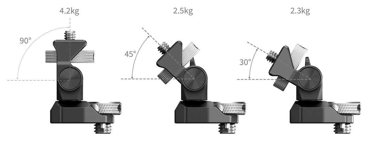 ARRI-Tragegriff mit drehbarer Monitorhalterung