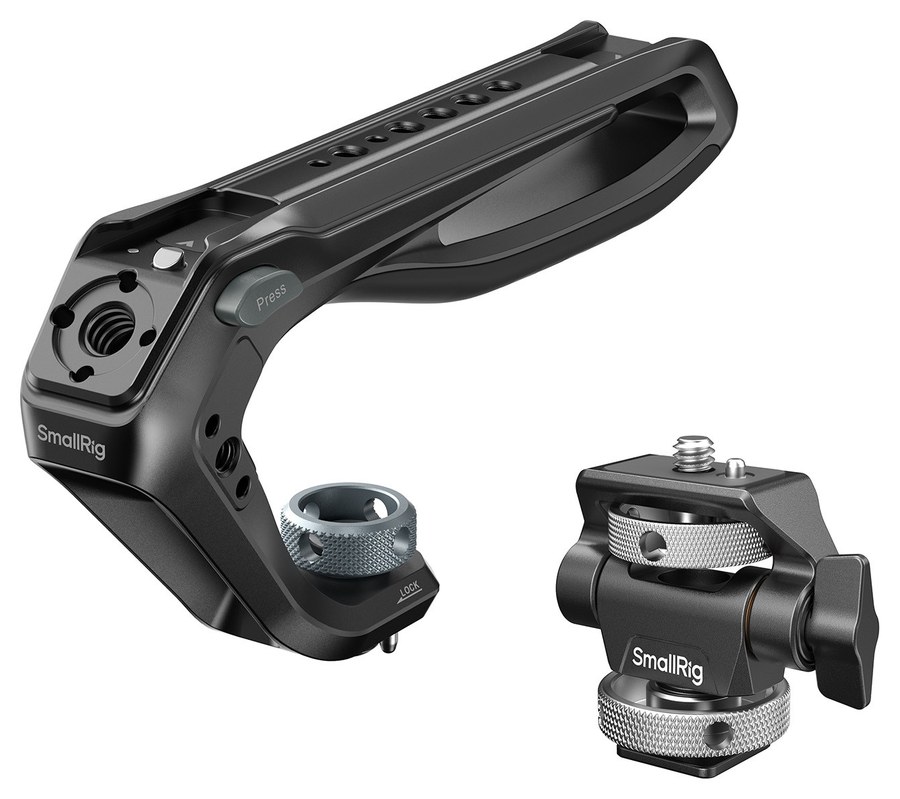 ARRI-Tragegriff mit neigbarer Monitorhalterung