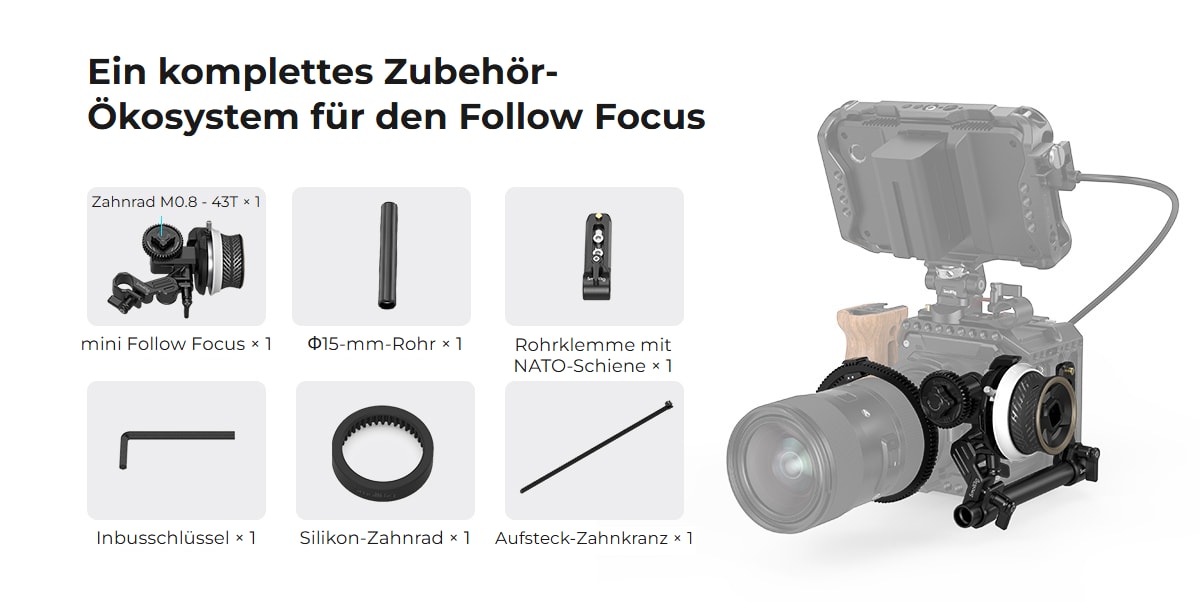 SmallRig mini Follow Focus F40 3010C