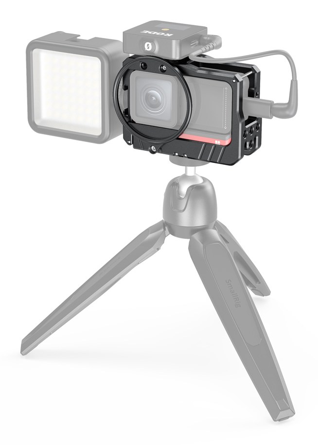 VLOGGING CAGE AND 52MM FILTER ADAPTER FOR INSTA360 ONE R 4K EDITION