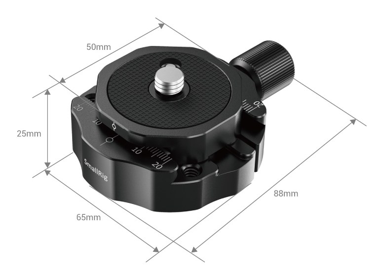 Tripod Head Quick Switch Clamp with Plate (Small, Arca-Swiss Style)