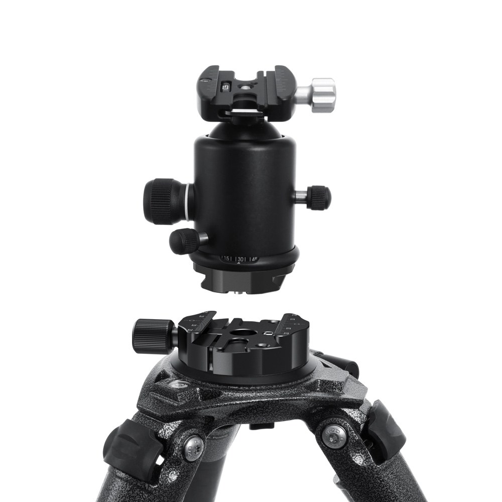 Tripod Head Quick Switch Clamp with Plate (Small, Arca-Swiss Style)