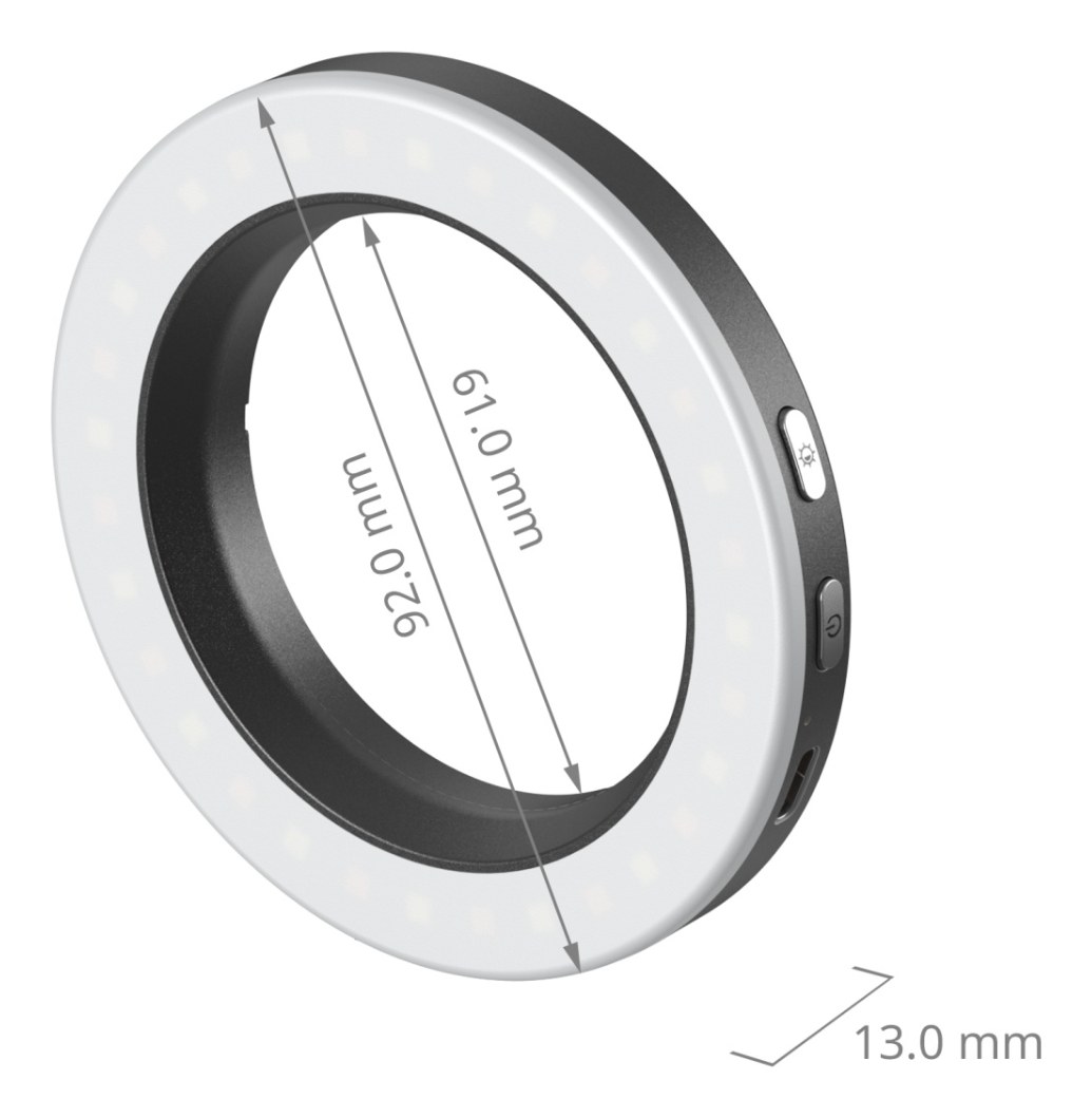 Vibe P30 67mm Ring LED Video Light (Universal Threaded Filter Adapter Kit)
