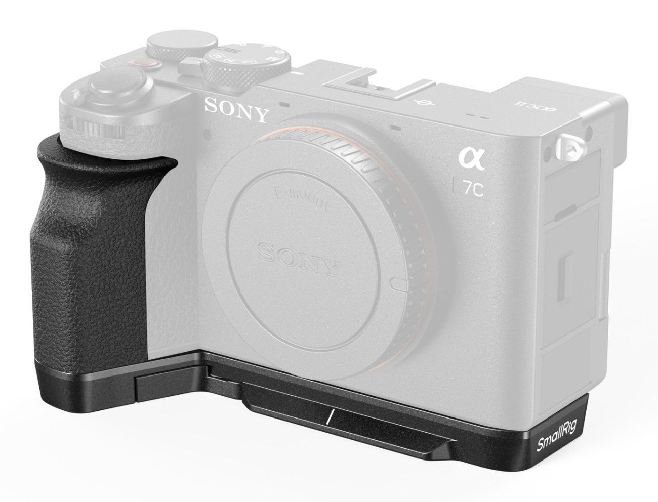 L-Shape Mount Plate with Silicone Handle for Sony Alpha 7C II / Alpha 7CR