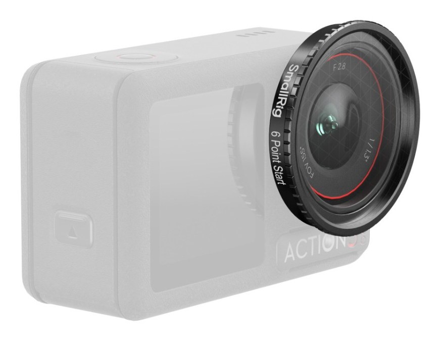 Attachable Star Cross Filter (6 Points) for DJI Osmo Action 5 Pro / 4