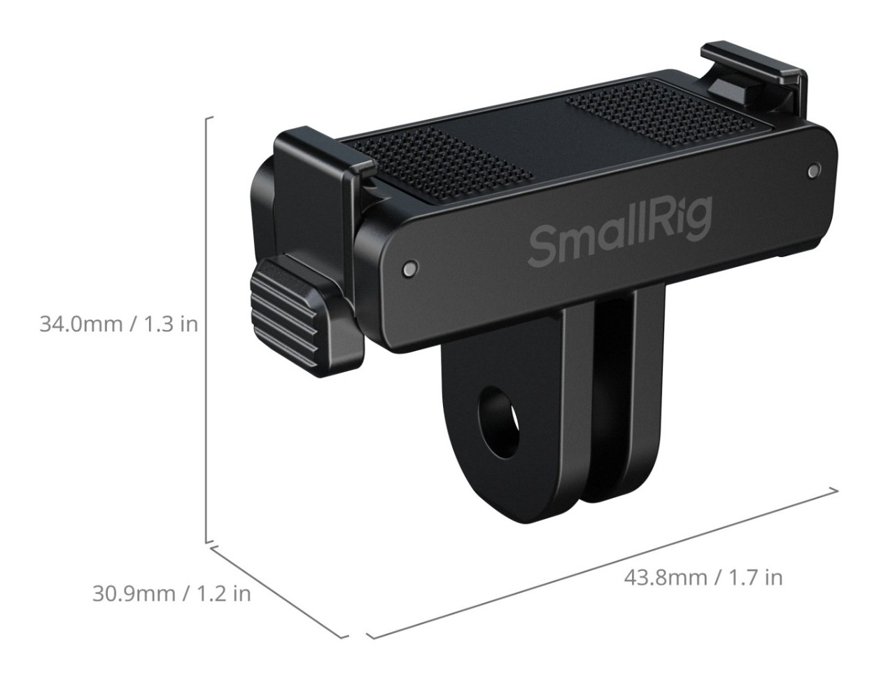 Bidirectional Quick Release Adapter Support with 2-Prong Mount