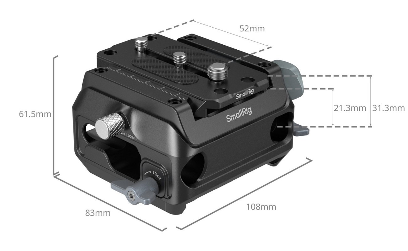 Manfrotto-Type Mount Plate Kit with 15mm Dual Rod Clamp