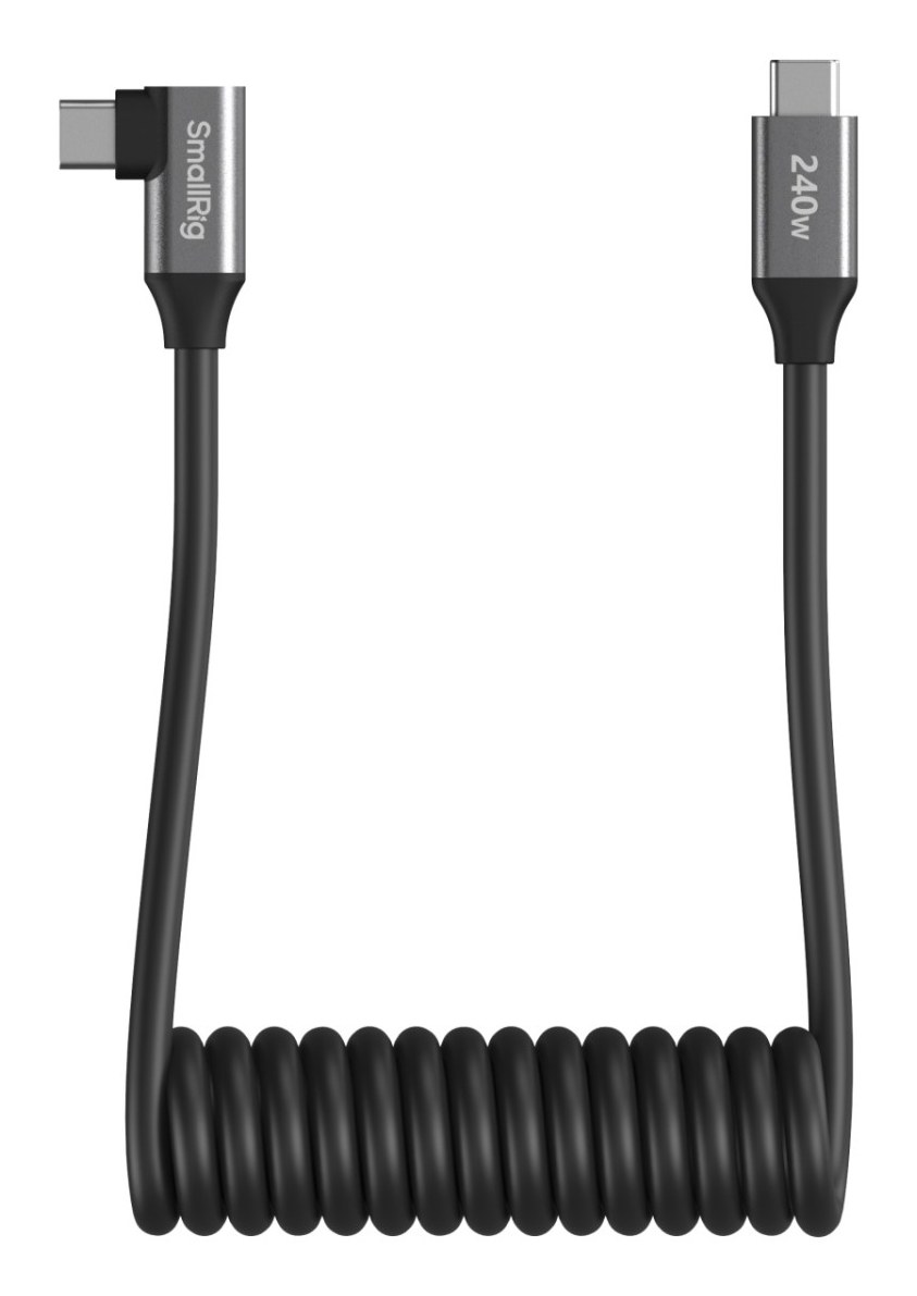 Coiled Data Cable for USB-C Adapter