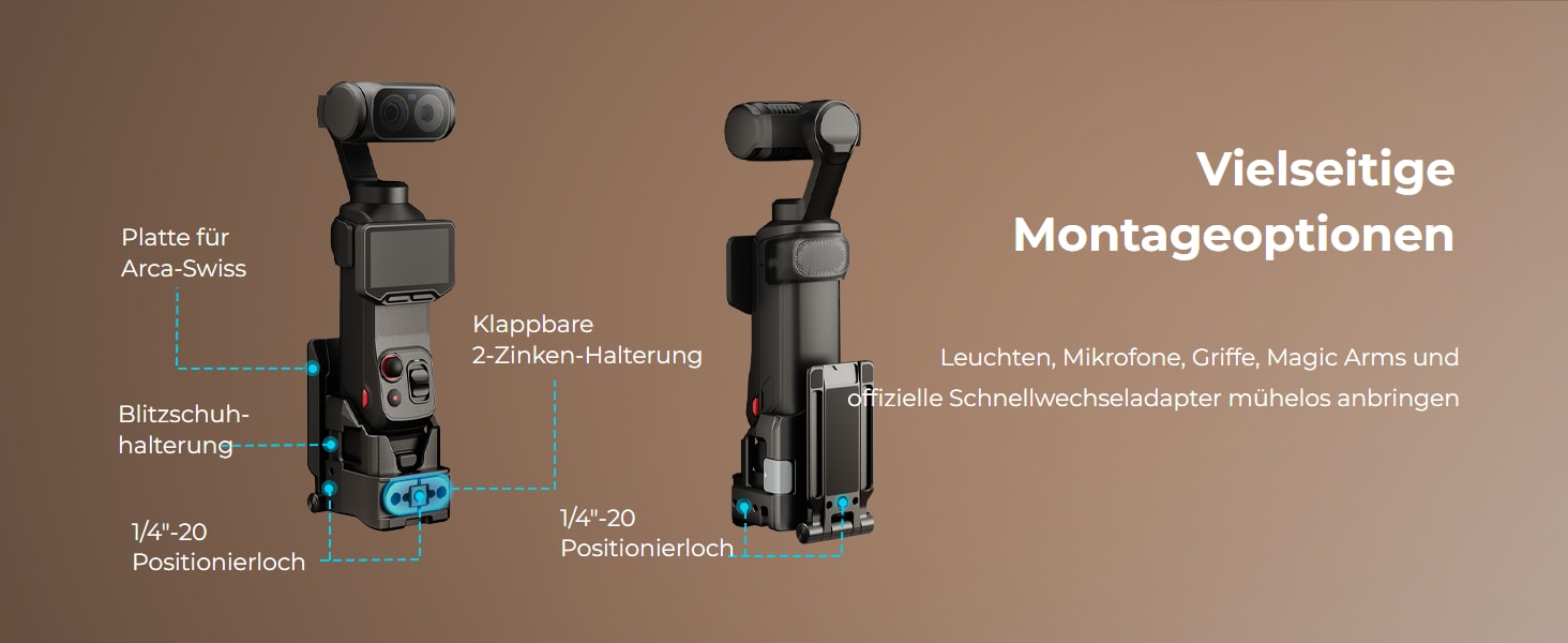 SmallRig Attachable Mount for Insta360 Luna Ultra / Luna Pro 6824