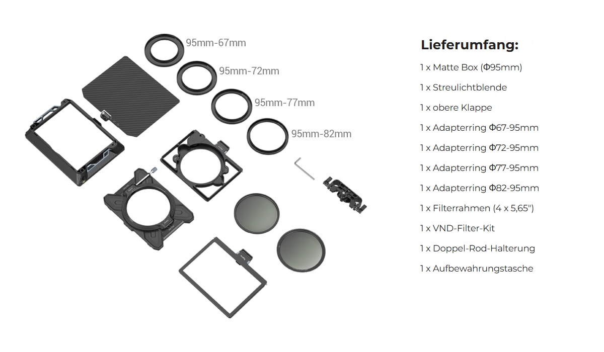 SmallRig Multifunctional Modular Matte Box 95mm VND Kit 3645