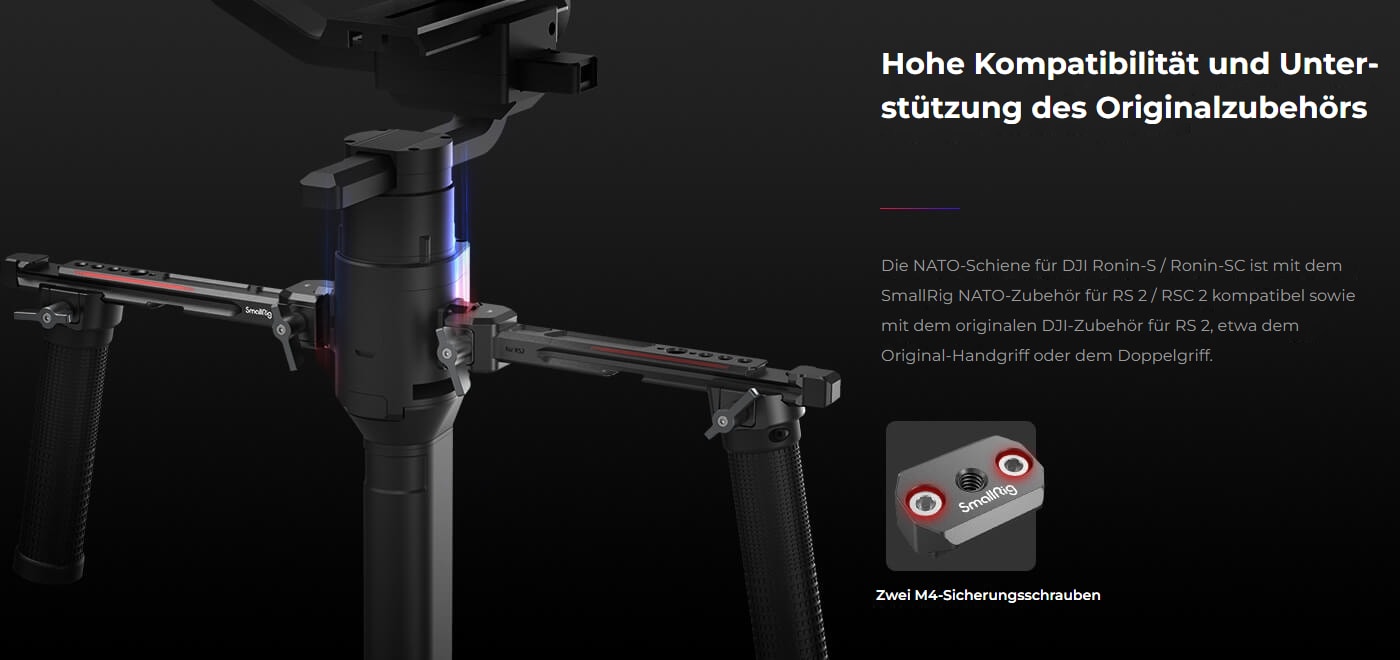 SmallRig NATO Rail for DJI Ronin S / SC 3032