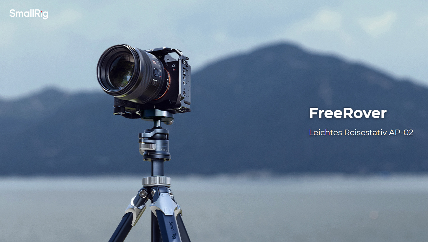 Category/Tripods/Photo Tripods Travel Tripod AP-02 | Compact, 8kg Load | SmallRig-SKU:4222B/Material(s):Aluminum Alloy/Tripod Load Capacity:15kg/Head Load Capacity:8kg/Working Height:75.0 - 159.0cm/Net