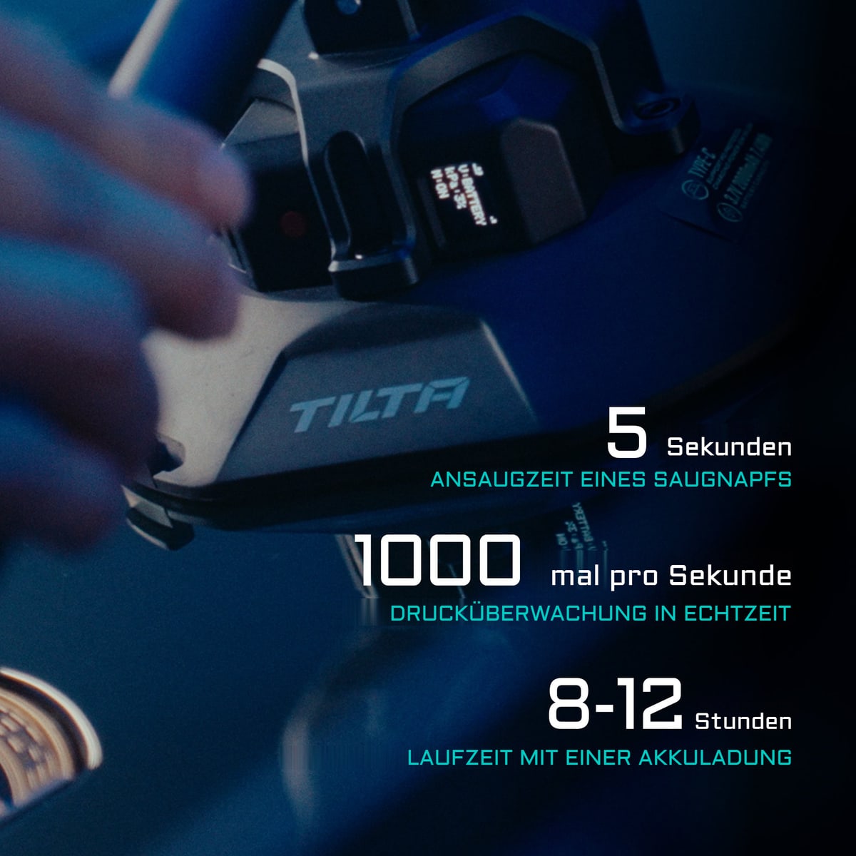 Elektronische Saugnäpfe, die sich selbst überwachen