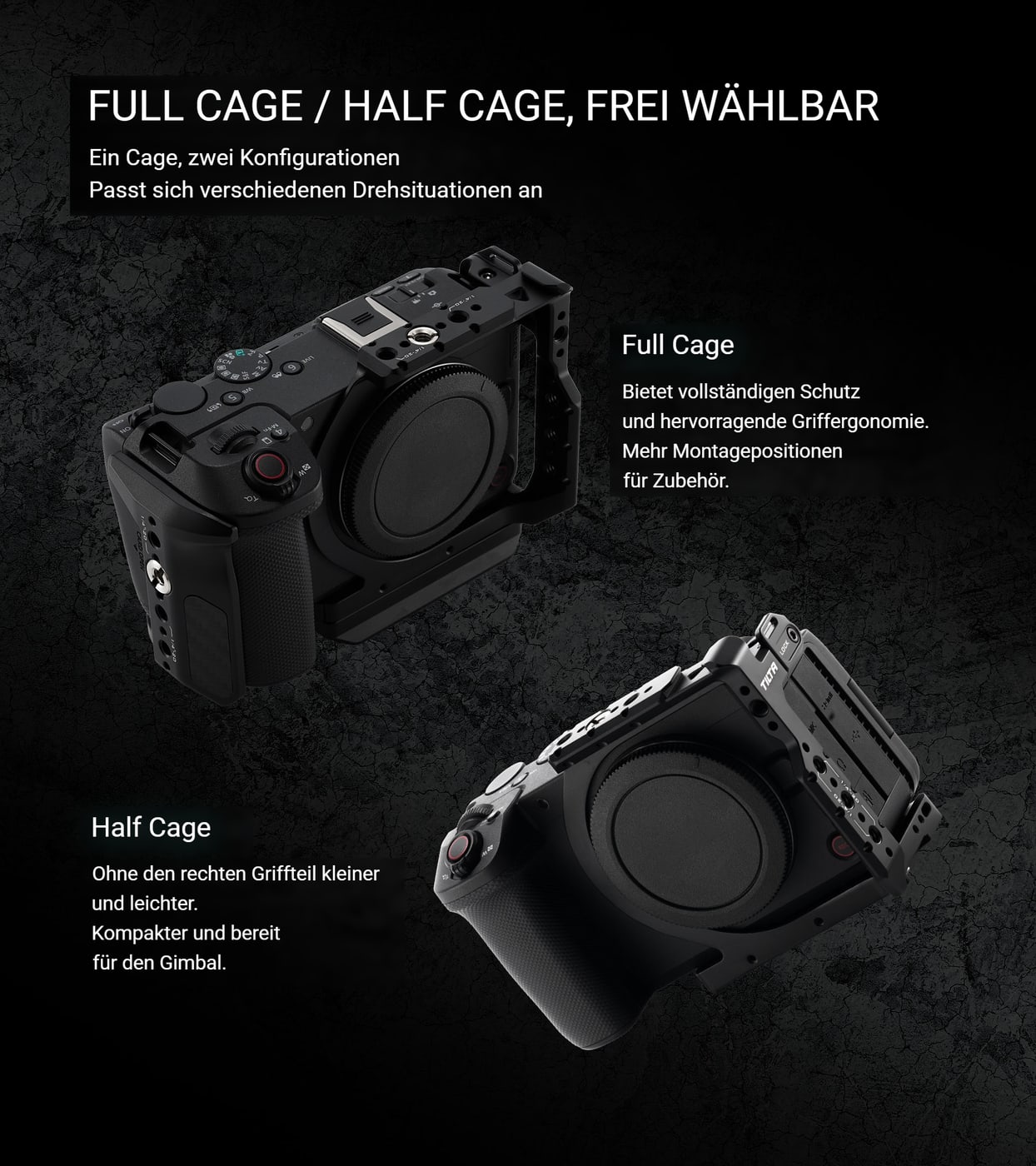 Full Cage oder Half Cage