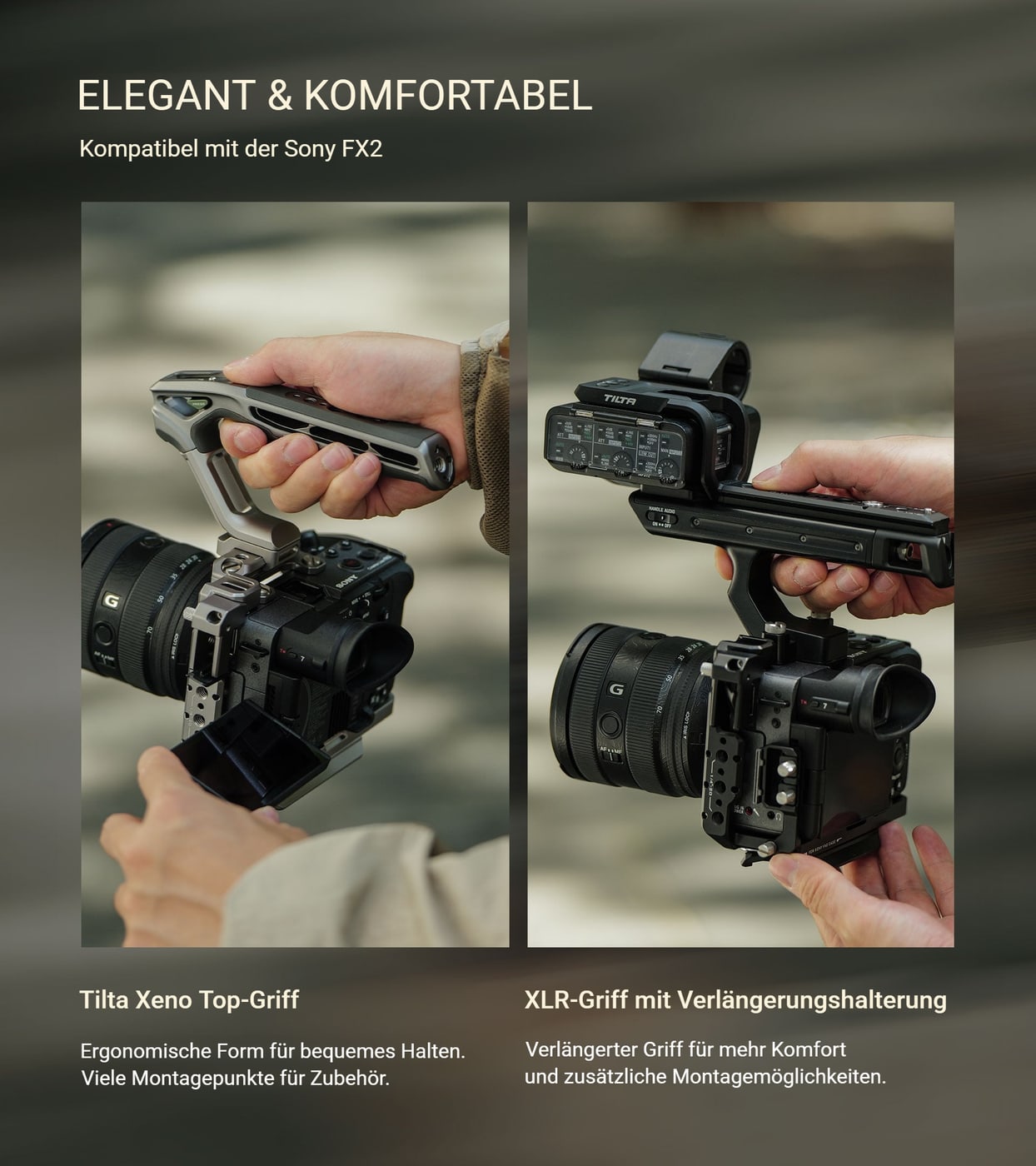 Elegant und komfortabel in der Hand