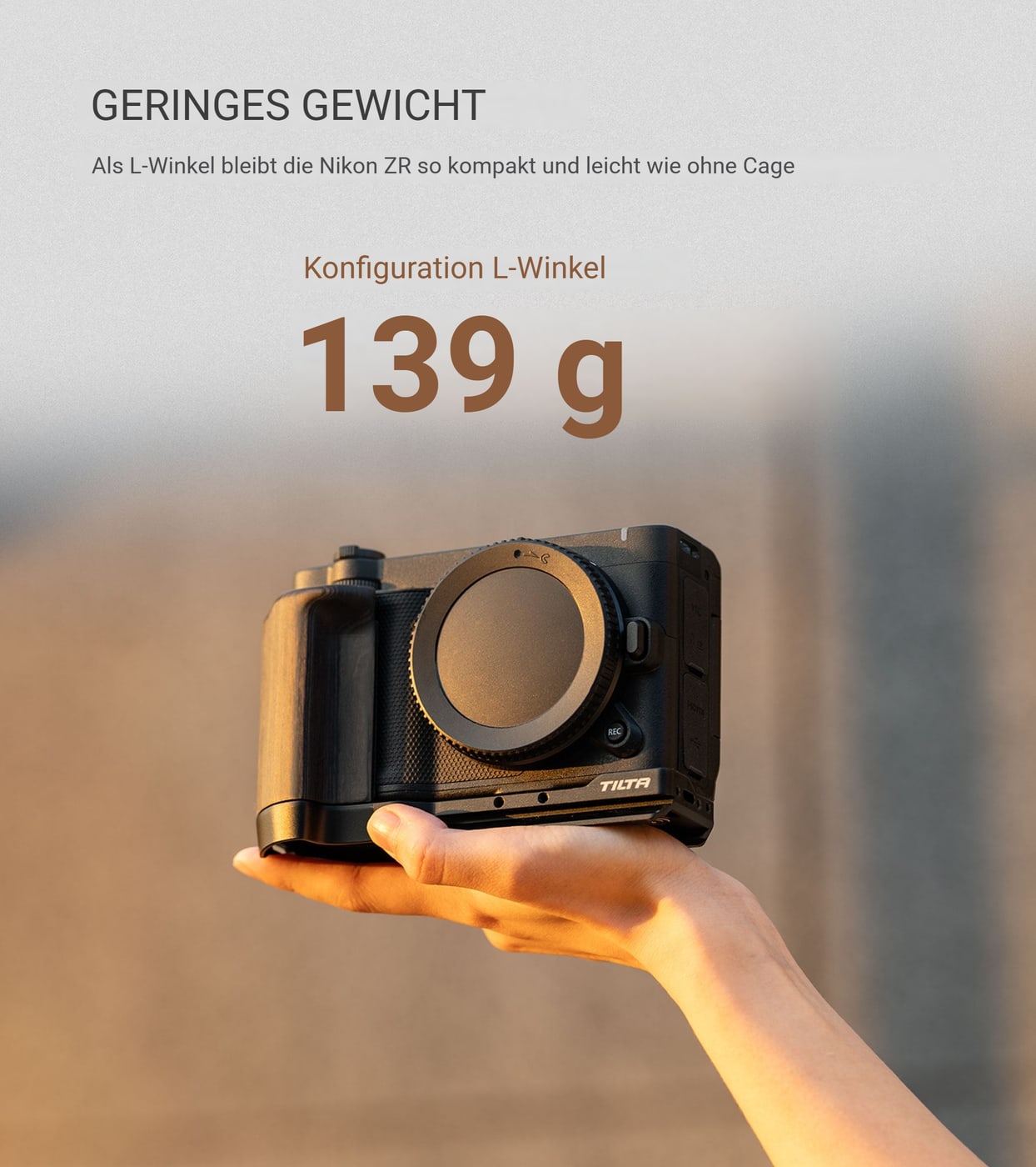 Geringes Gewicht