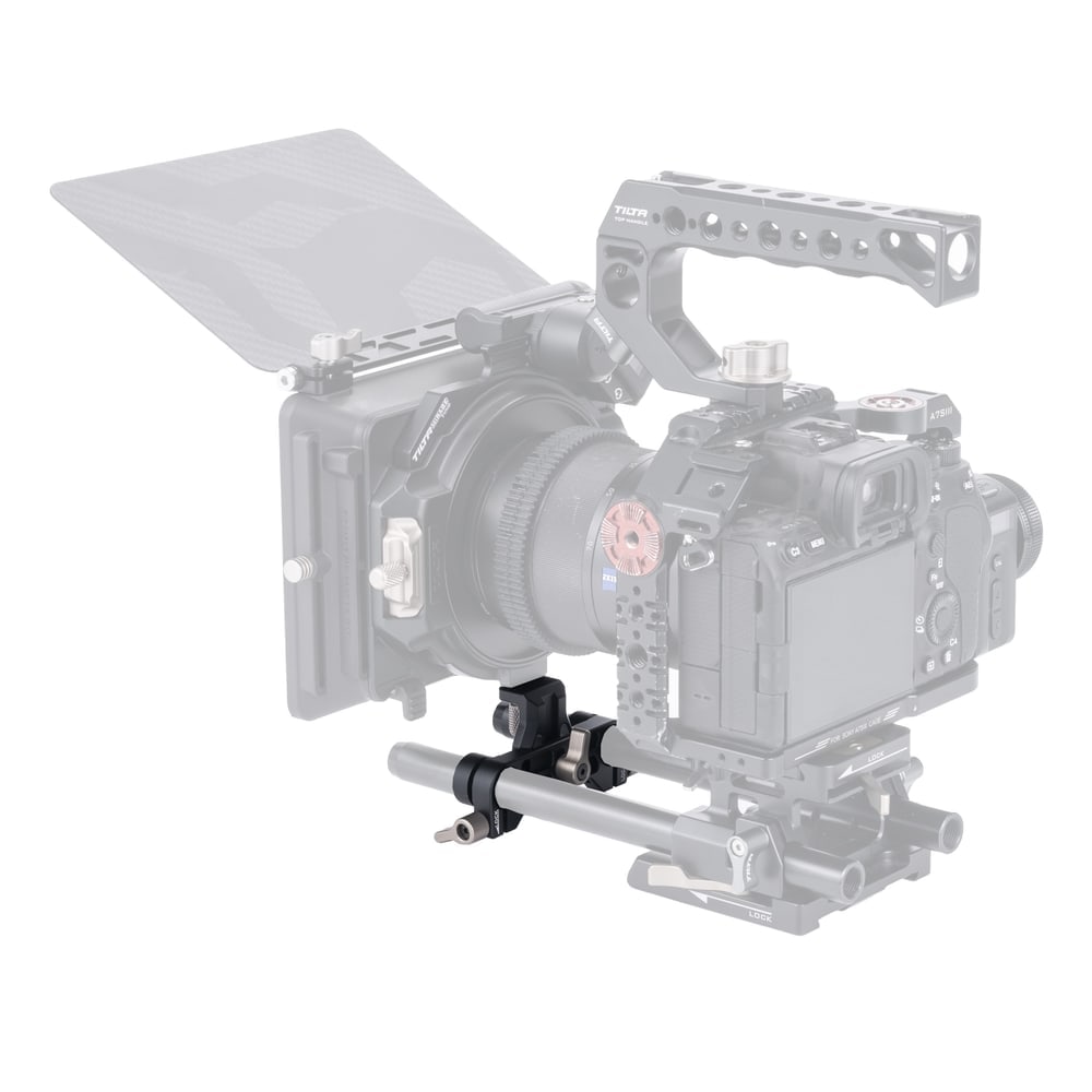 Matte Box auf den Stangen, nicht am Objektiv