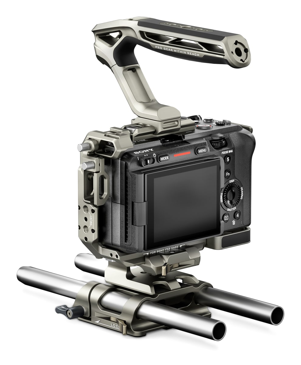 Grundplatte und 15-mm-Rohre für Matte Box und Follow Focus