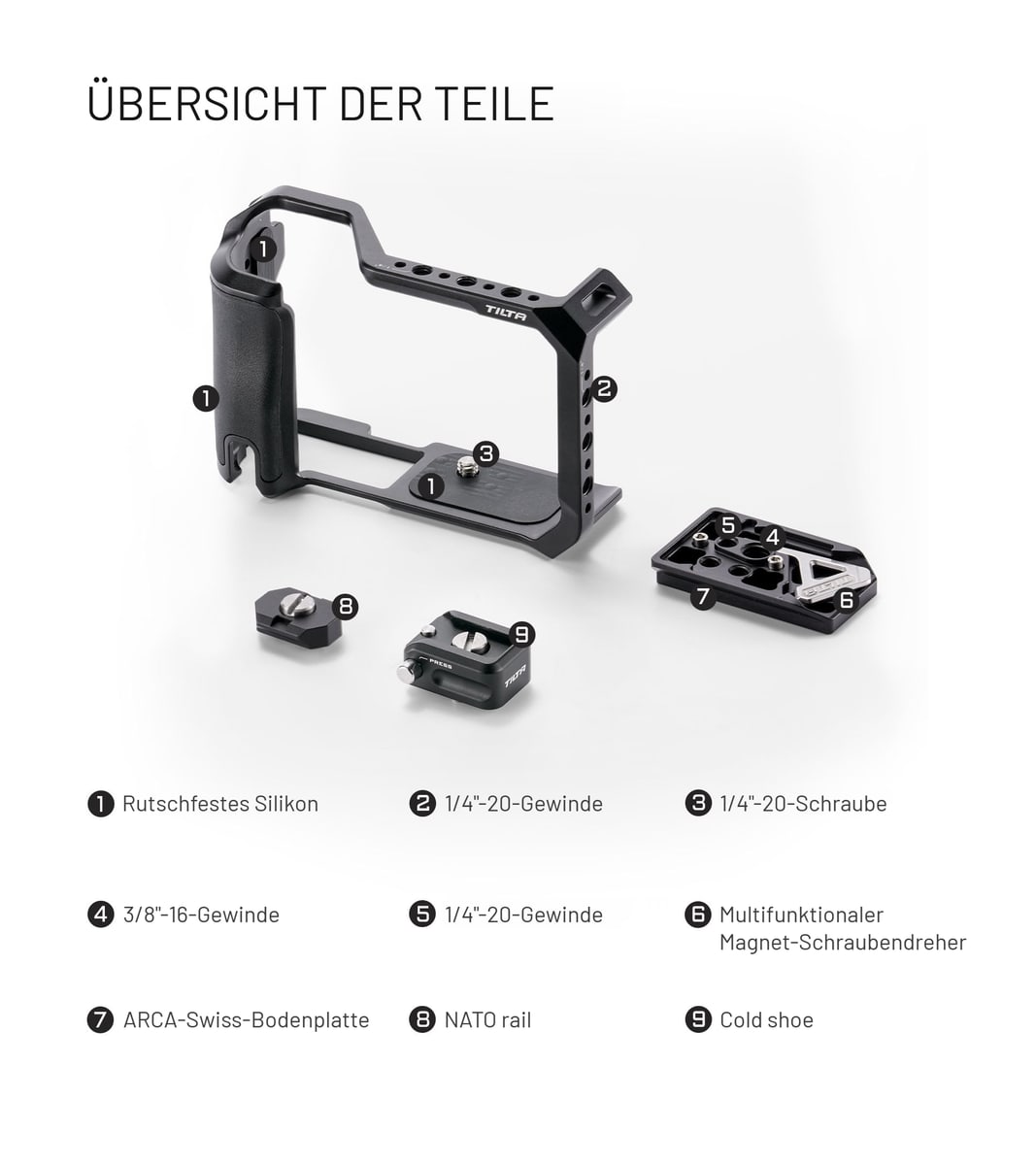 Montieren, was Sie brauchen