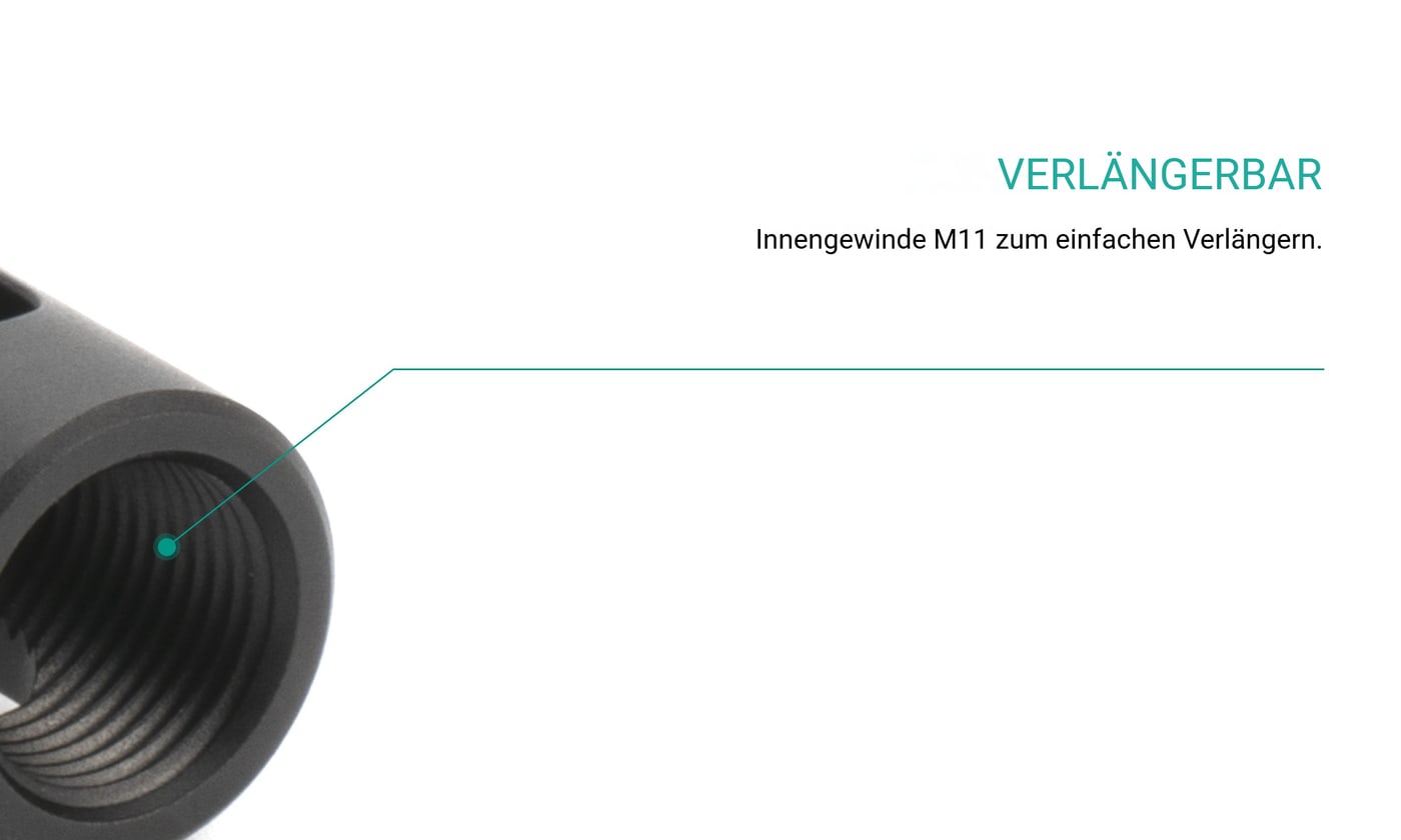 M11-Gewinde zum Verlängern