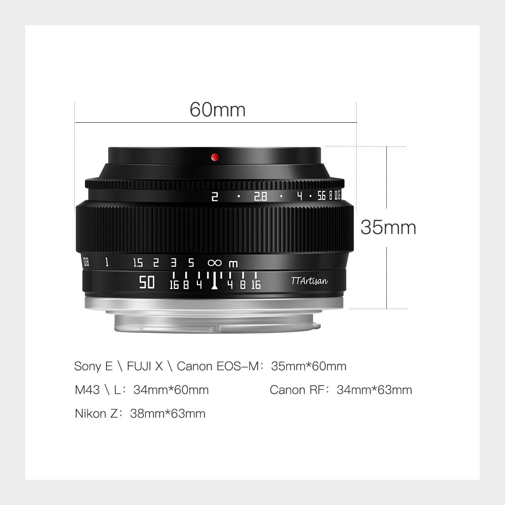 TTArtisan 50mm F2