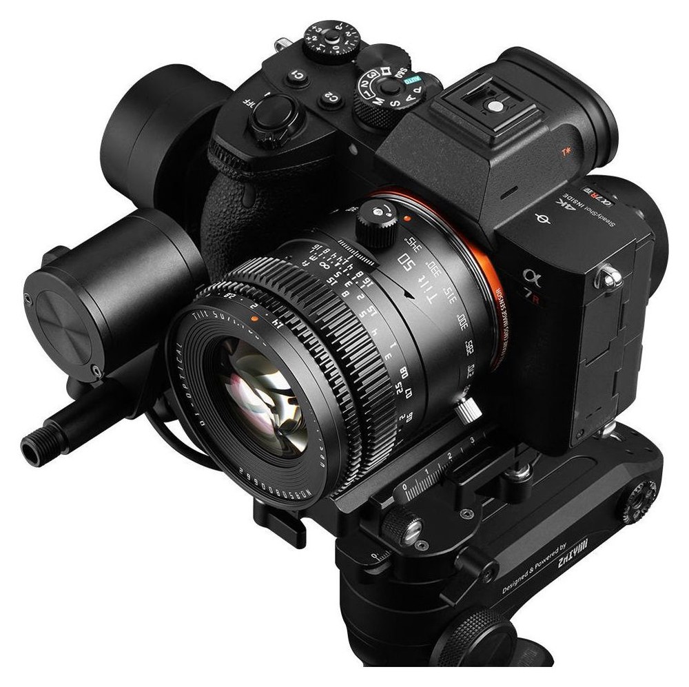 TTArtisan Tilt 50mm F1.4 – An der Kamera und am Gimbal