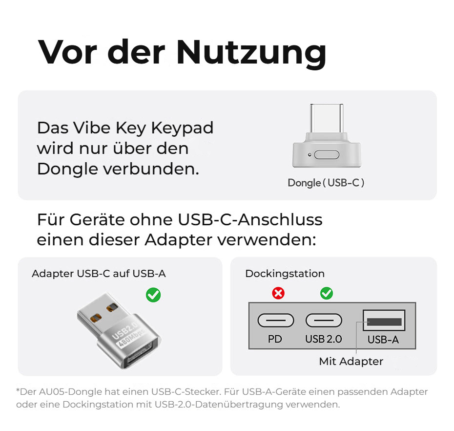 Ulanzi AU05 Vibe Key – Před prvním použitím