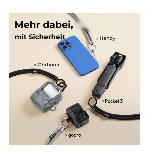 Ulanzi AS01 Action Lanyard – Telefon, sluchátka i kamery