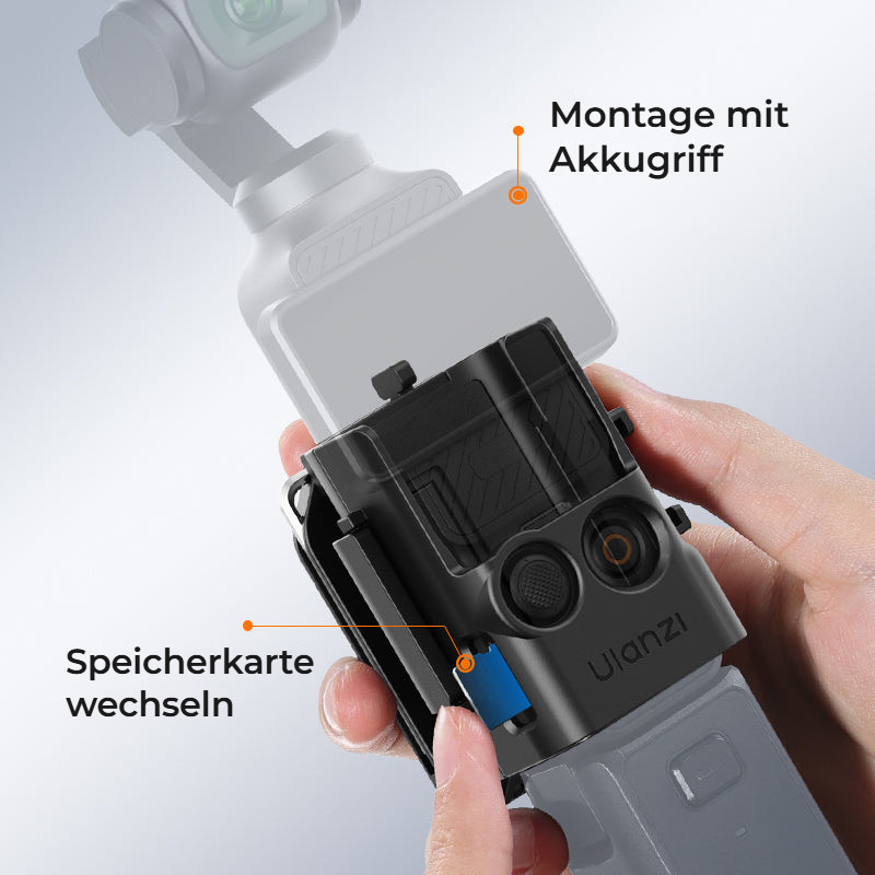 Ulanzi PK15 magnetický držák pro Pocket 3 – Paměťová karta a rukojeť volné