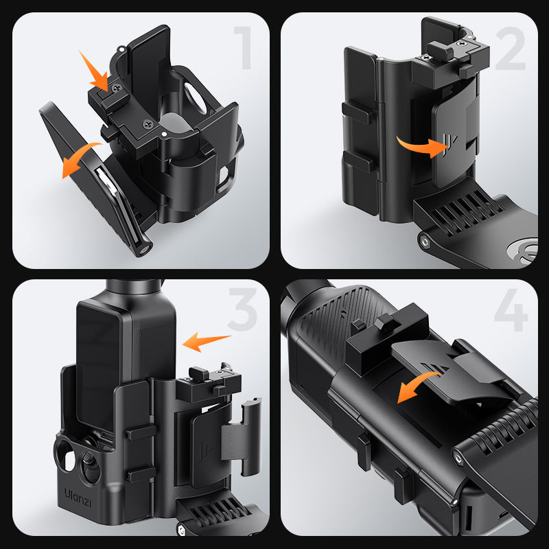 Ulanzi PK15 magnetický držák pro Pocket 3 – Instalace krok za krokem