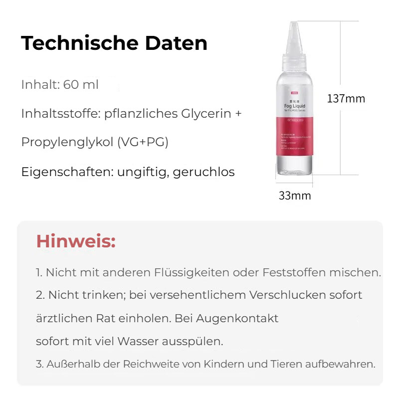 Ulanzi Fog Juice 60 ml – Parametry a bezpečné použití