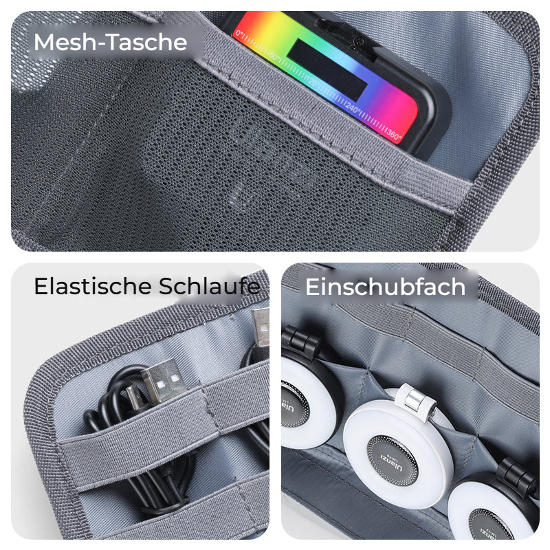 Ulanzi BP15 SeeClear Tech Pouch L – Kapsy, poutka a organizace uvnitř