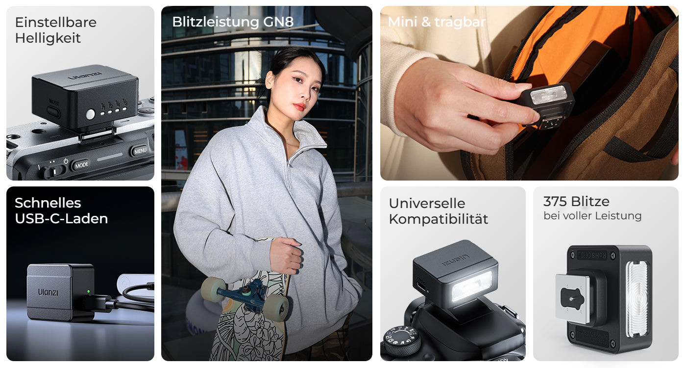 Ulanzi SL01 Spark Lite Camera Flash Light – Vše podstatné na jednom obrázku
