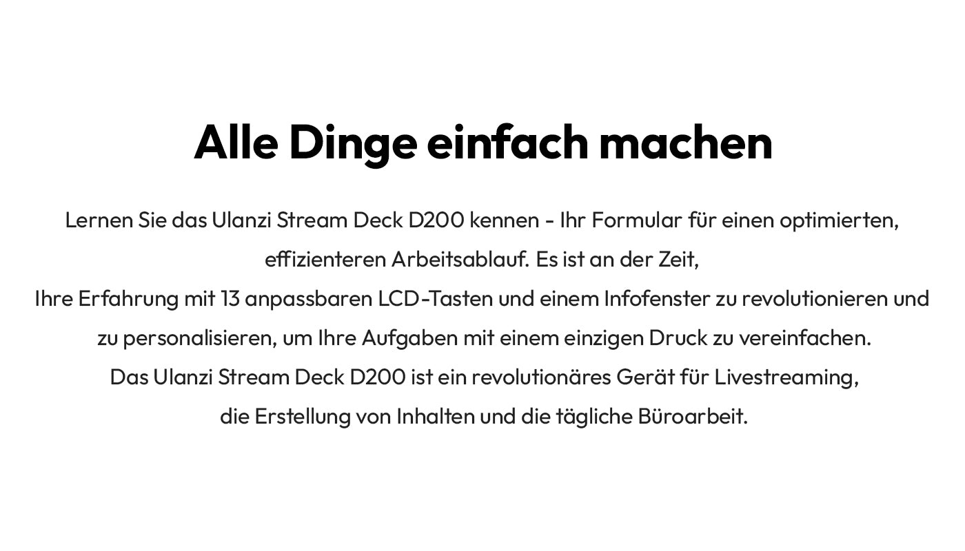 Ulanzi D200 Stream Controller – Vše jednoduše