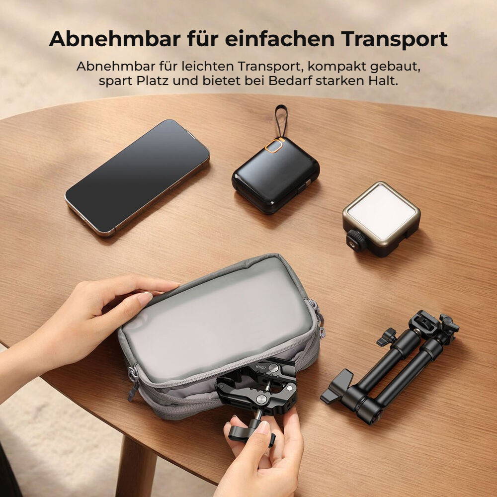 Ulanzi HD02 Magic Arm – Rozeberete a odnesete