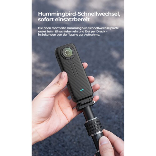 Ulanzi VL03 neviditelná selfie tyč na motorku – Rychloupínání Hummingbird
