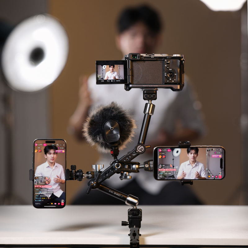 Ulanzi TA10 3-Section Magic Articulating Arm – Monitor, mikrofon i telefon na jednom místě