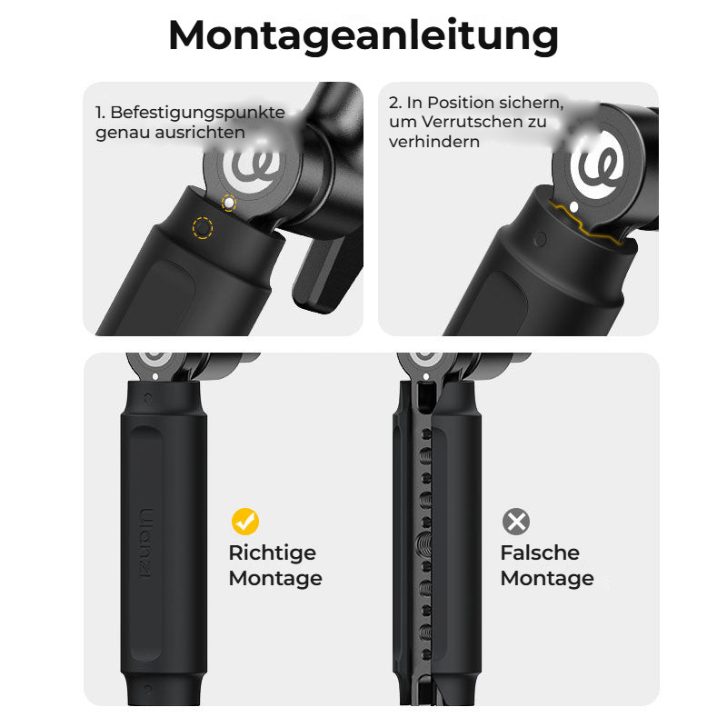Ulanzi TA10 3-Section Magic Articulating Arm – Rukojeť 2 v 1 se silikonovým návlekem