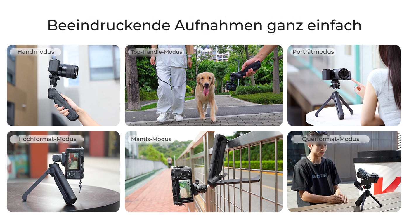 Ulanzi TT38 ClickOpen Tabletop Tripod – Šest způsobů použití