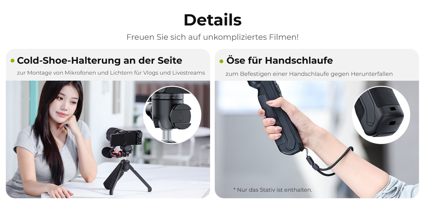 Ulanzi TT38 ClickOpen Tabletop Tripod – Detaily