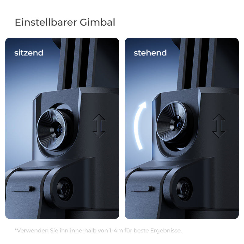 Ulanzi TT23M magnetická selfie tyč se stativem – Nastavitelný gimbal pro sed i stoj