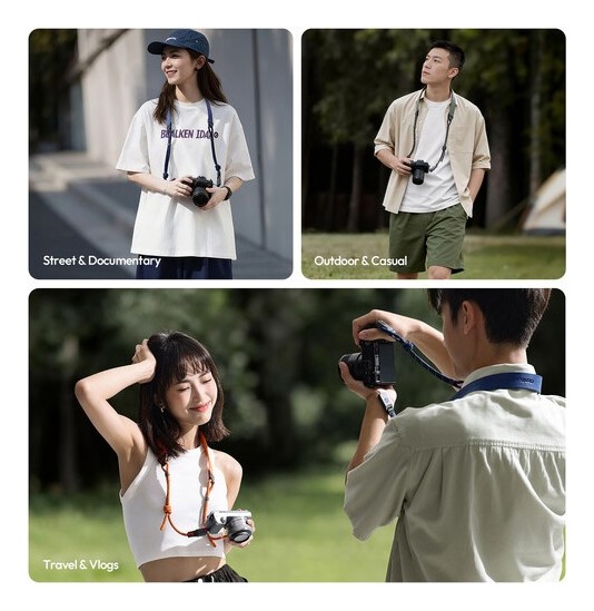 Ulanzi CSS2 U-Snap Camera Shoulder Strap Shadow Black
