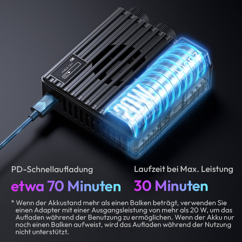 Ulanzi LE20 20W RGB kapesní světlo – Rychlé nabíjení PD